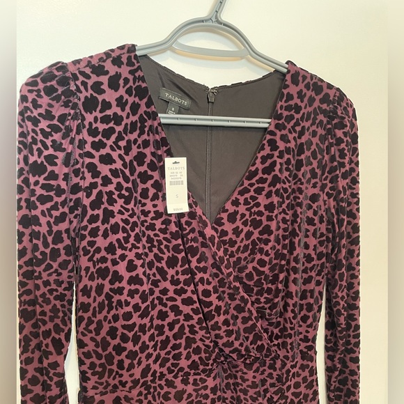 TALBOTS Patterned Wrap Dress - Picture 3 of 11